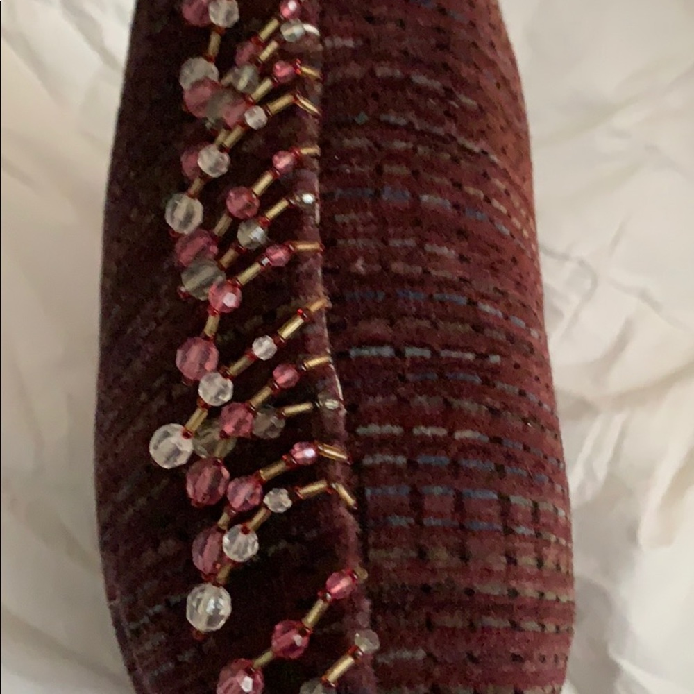 Custom-made Pillow with Bead Tassels